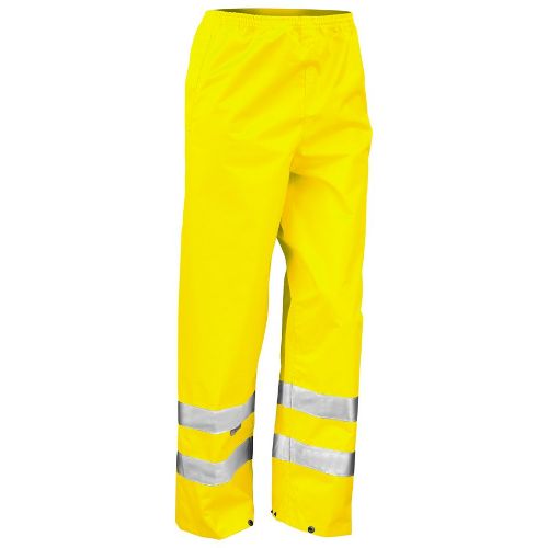 Result Safeguard Safety High-Viz Trousers Fluorescent Yellow